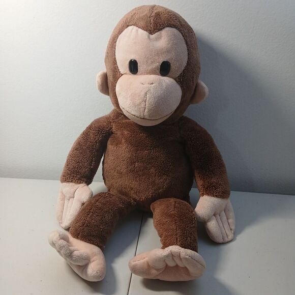 Curious George Brown Stuffed Plush Monkey Animal Toy Doll 16" Tall - Picture 1 of 4